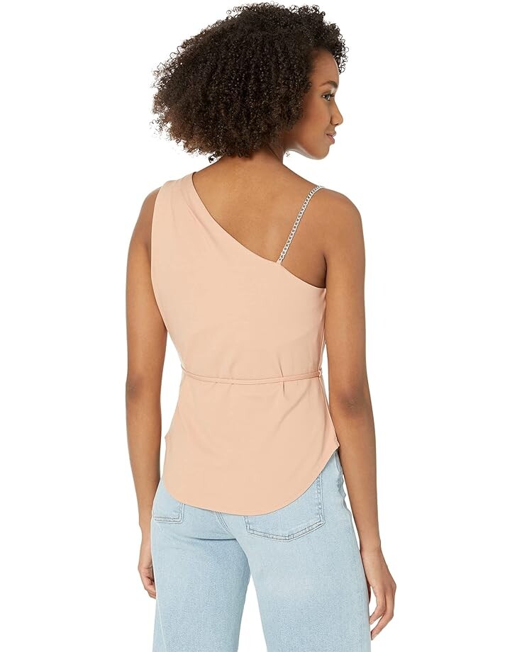

Топ BCBGMAXAZRIA One Shoulder Lightweight Jersey Top, цвет Café Crème