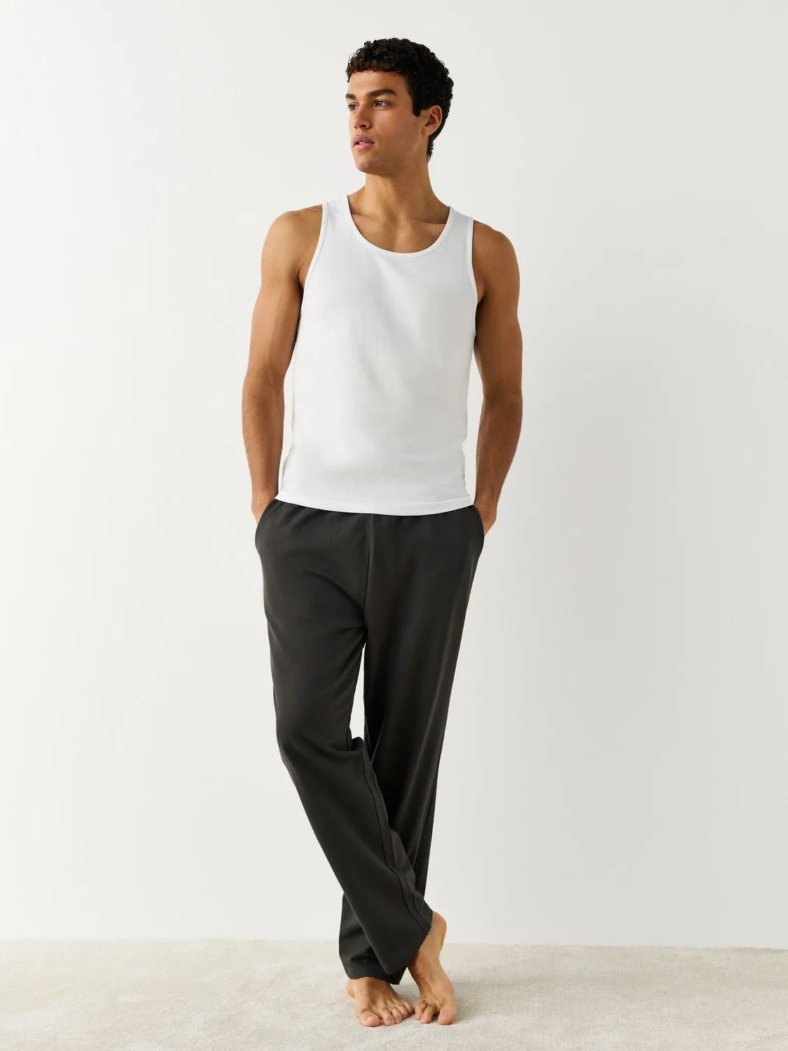 Майка Next Slim Fit, 2 шт., белый — фото 3