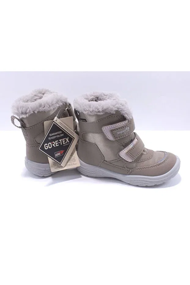 Детские ботинки для девочек водонепроницаемые Superfit, Beige — фото 3