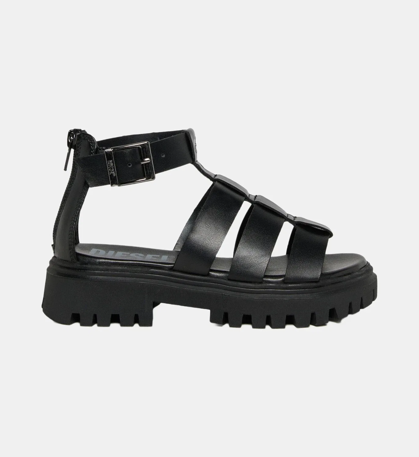 Сандалии с логотипом Diesel Kids, черный