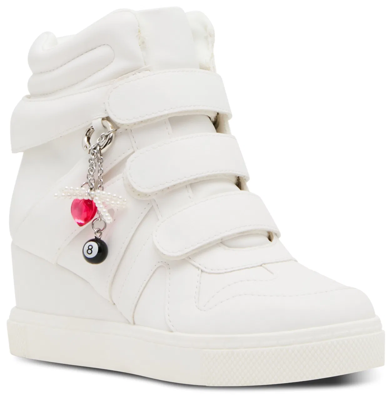 Детские кроссовки-сникеры на танкетке JMAVIS Steve Madden, White — фото 2