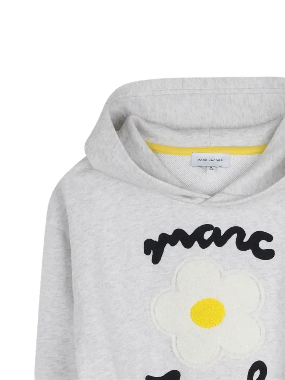 Платье-худи с вышитым логотипом Marc Jacobs Kids, серый — фото 3