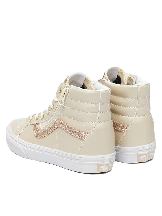 Кроссовки SK8-Hi Reissue Side Zip Vans, кремовый — фото 3