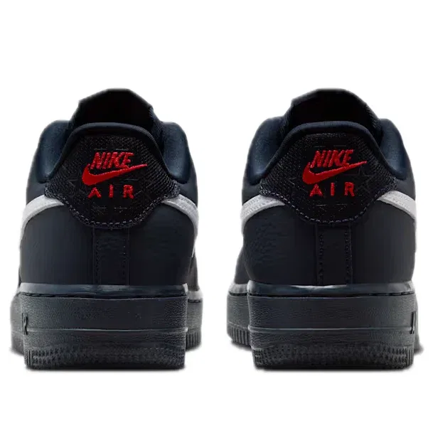 Детские кроссовки на шнуровке с кожаным верхом Nike Air Force 1, черный — фото 3