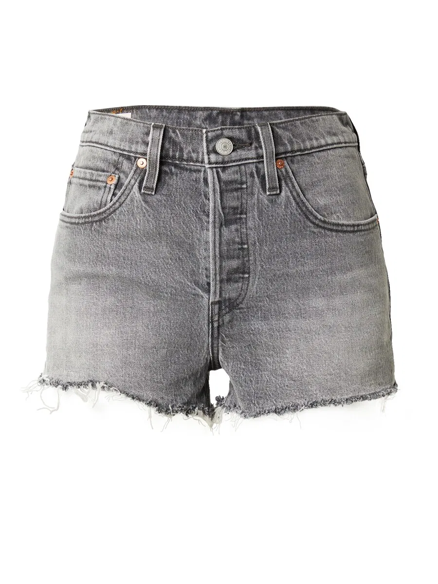 Шорты LEVI'S Regular Jeans '501 Original Short' серого цвета