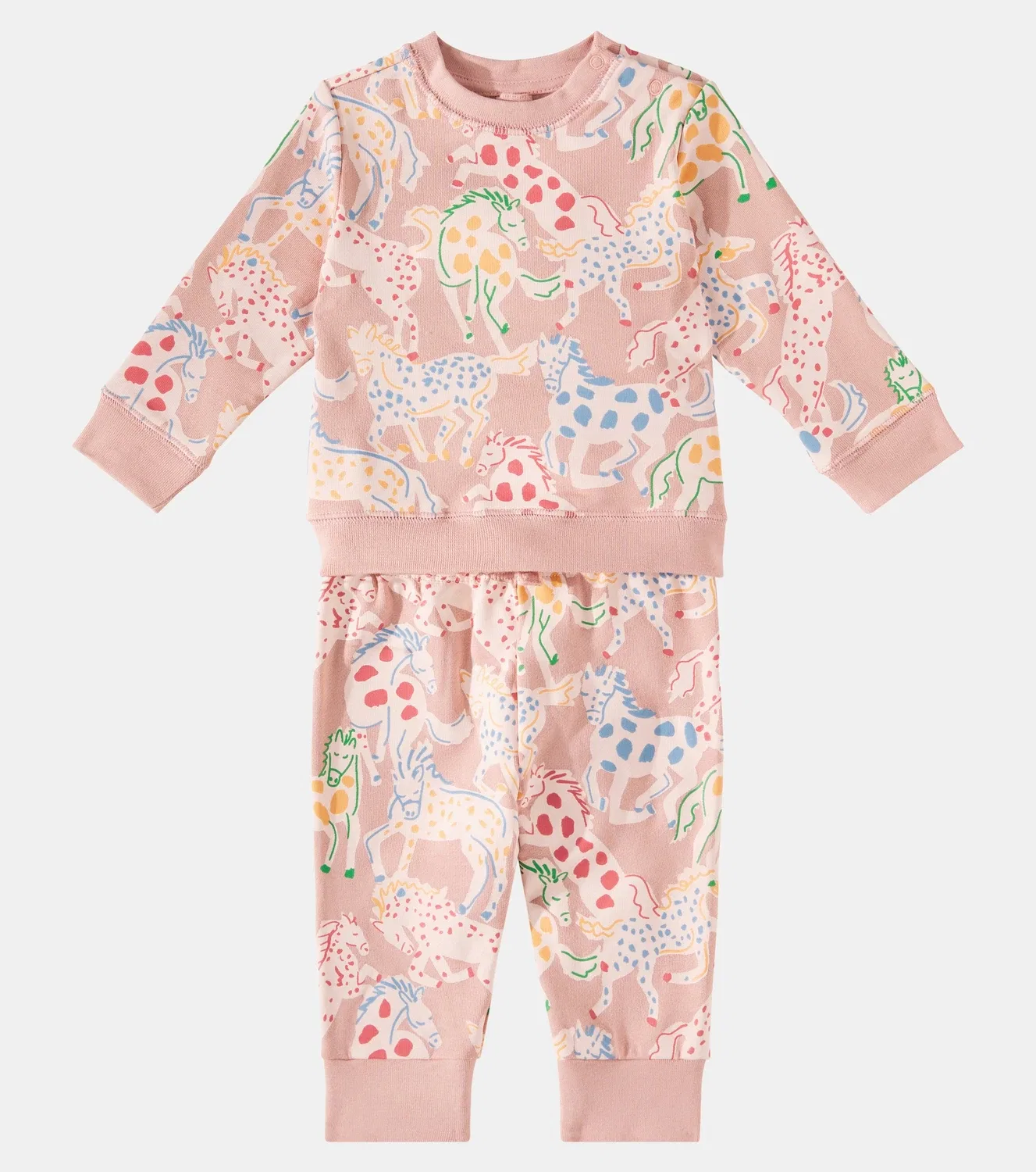 Детский спортивный костюм с принтом Stella Mccartney Kids, розовый — фото 2