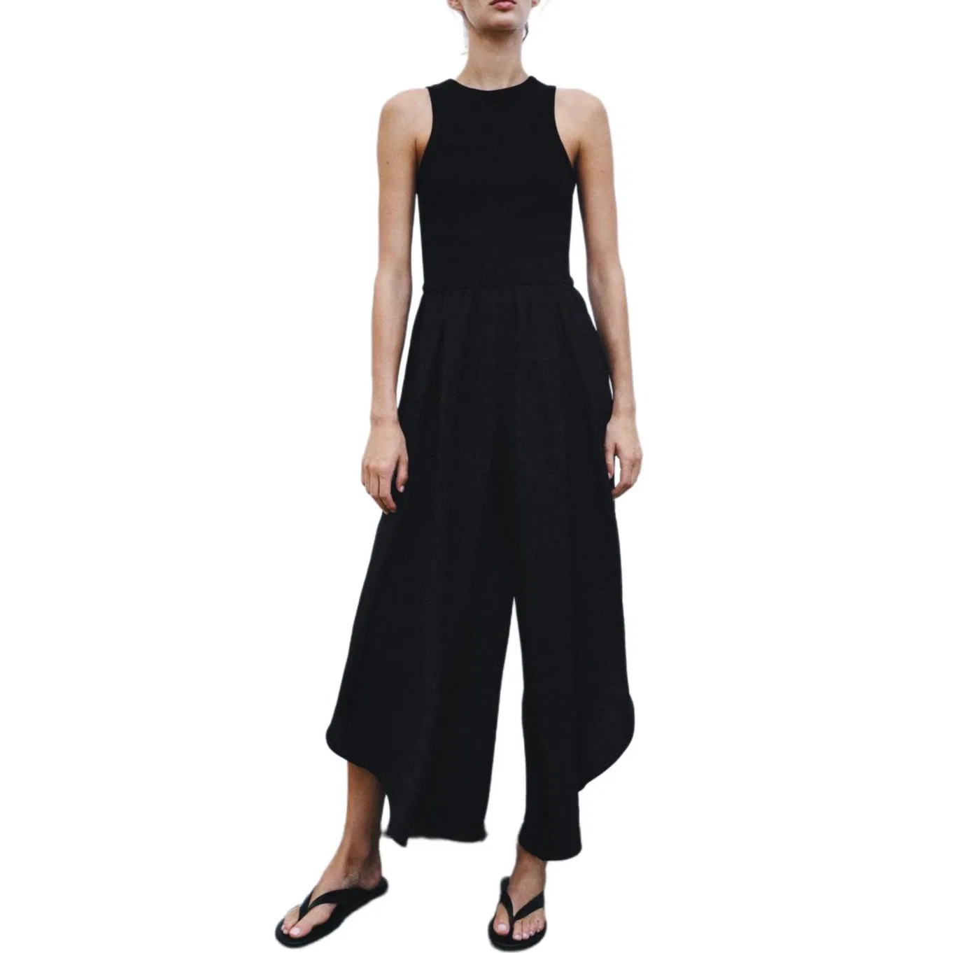 Женский комбинезон Black ZARA, Черный — фото 4