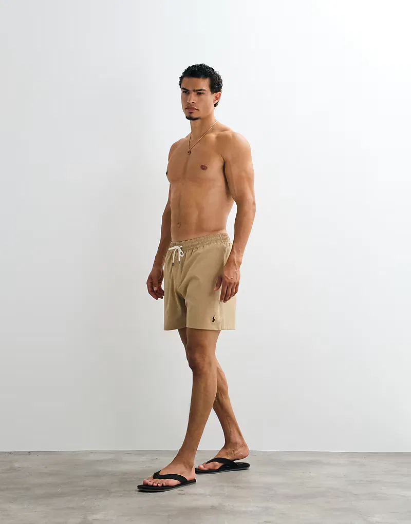 Плавки Polo Ralph Lauren Traveller в винтажном цвете хаки — фото 2
