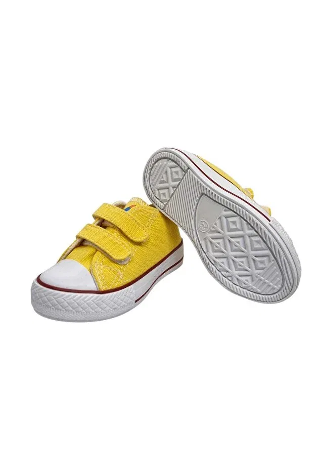 Детские кеды для мальчиков из замши Momykids, Yellow — фото 2