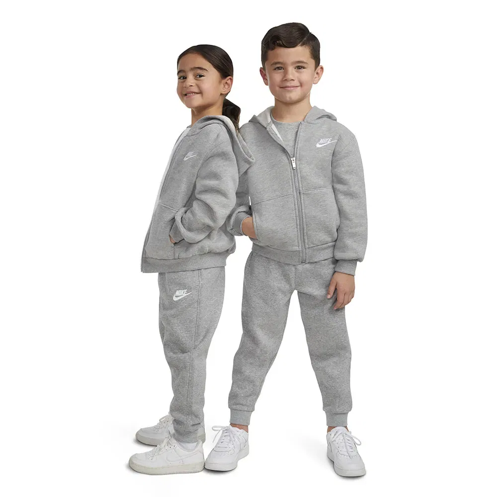 Худи на молнии Nike Club Fleece Nike, серый — фото 4
