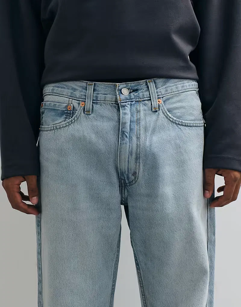 Джинсы Levi's 555 прямого кроя, светло-голубой — фото 4