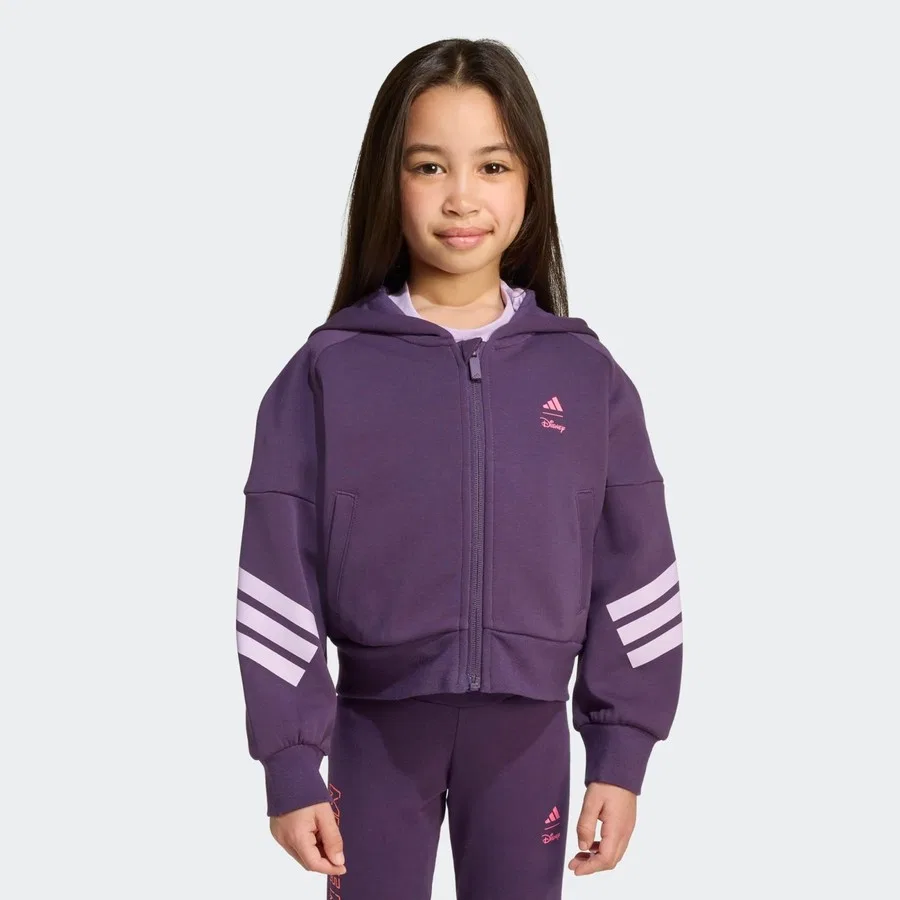 Детская куртка с капюшоном Disney Minnie Mouse adidas, Фиолетовый
