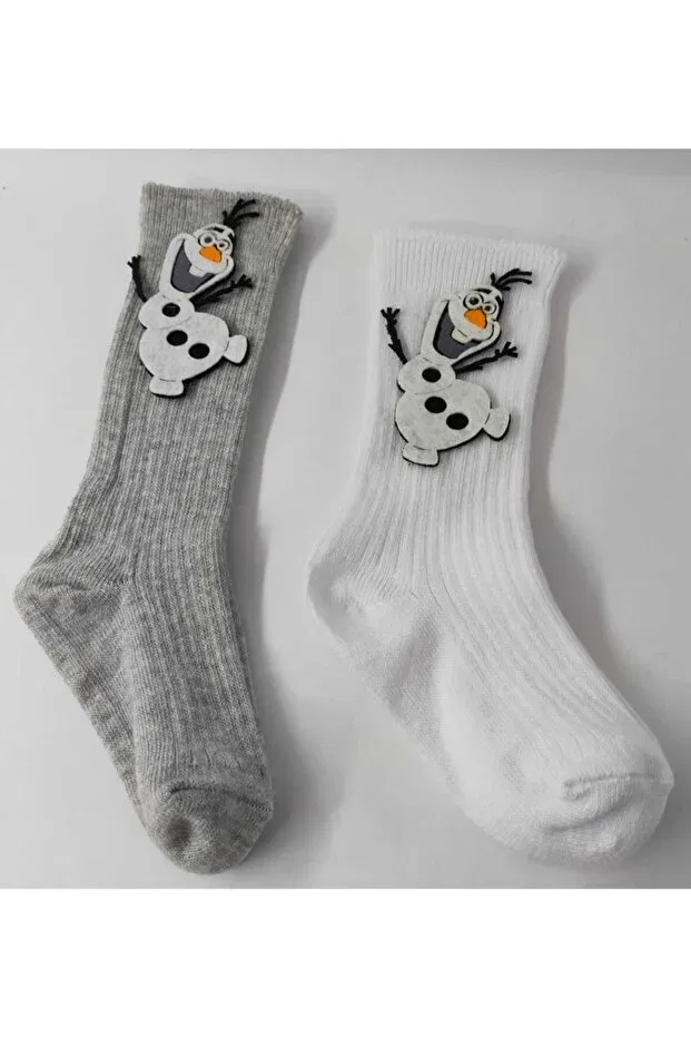 Детские носки для новорожденных хлопковые Özkardeşler Baby, White Gray
