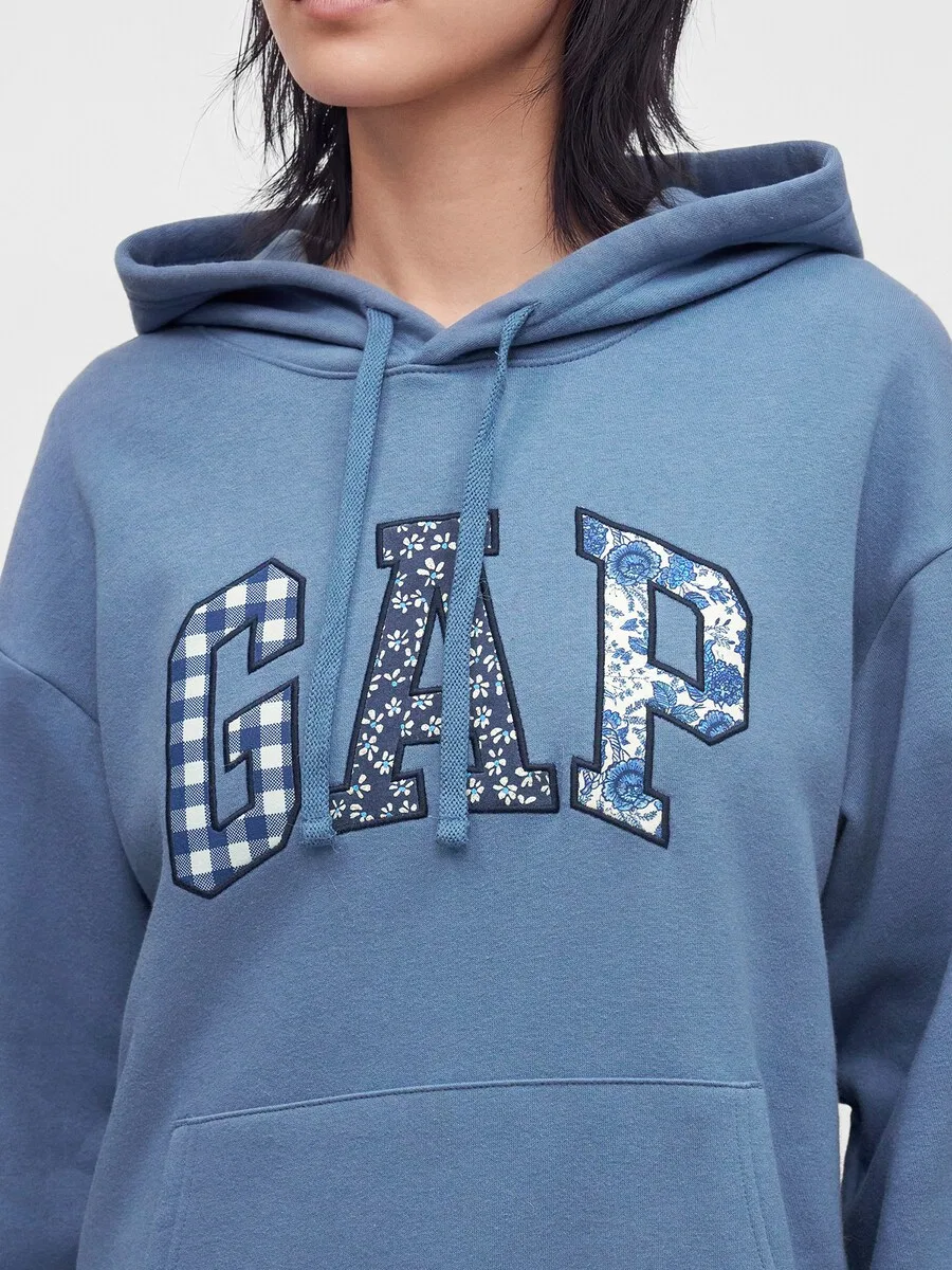 Свитшот GAP 'HERITAGE' в синем, дымчато-синем и темно-синем цветах — фото 2