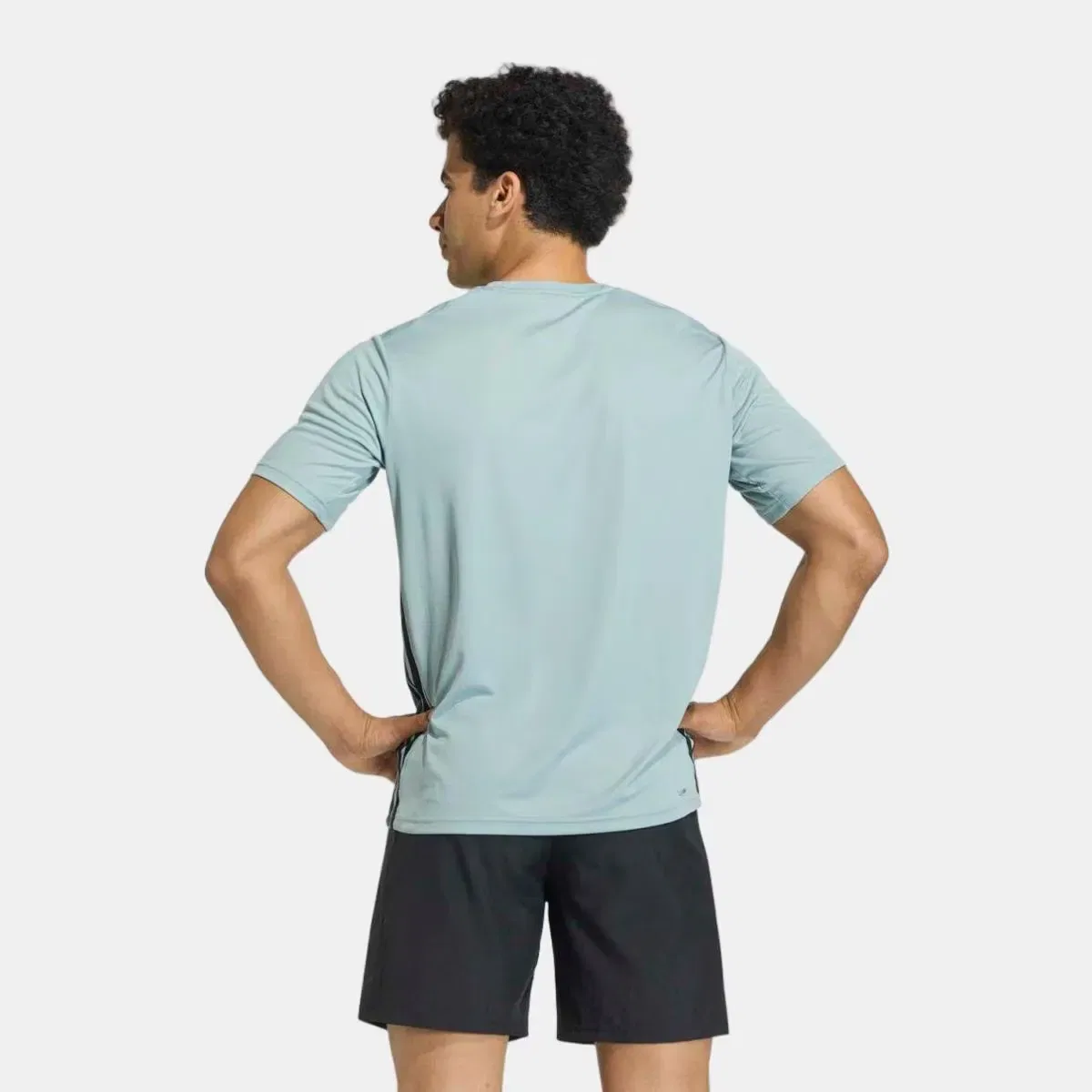 Мужская футболка с длинным рукавом Essentials Base adidas, Verde — фото 2