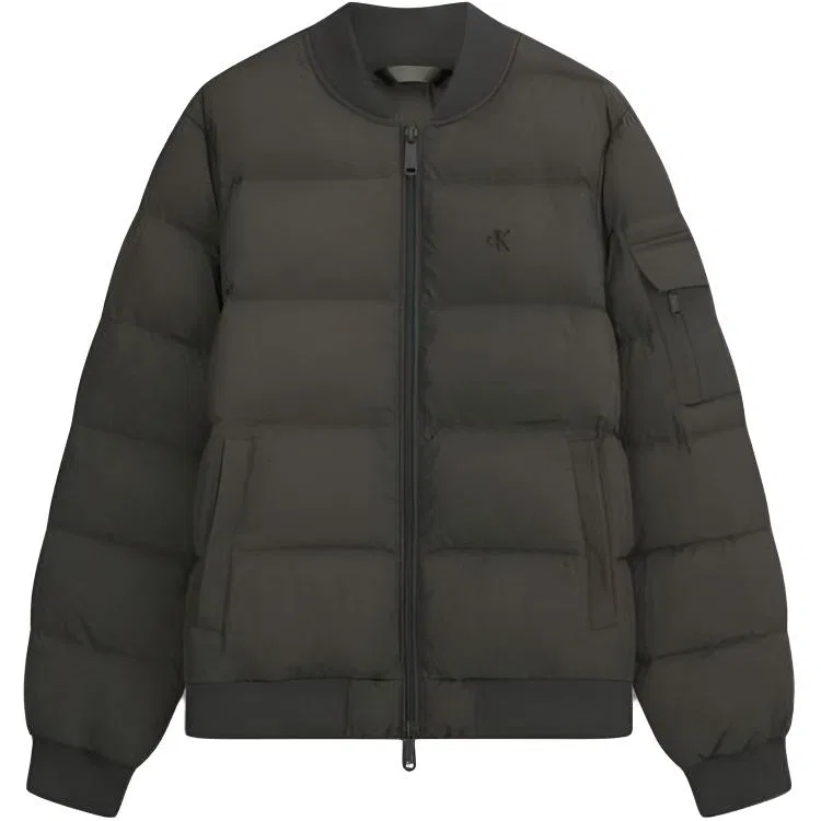 Женская куртка пуховик с бейсбольным воротником PAR-Ink Gray Calvin Klein, PAR-Ink Gray