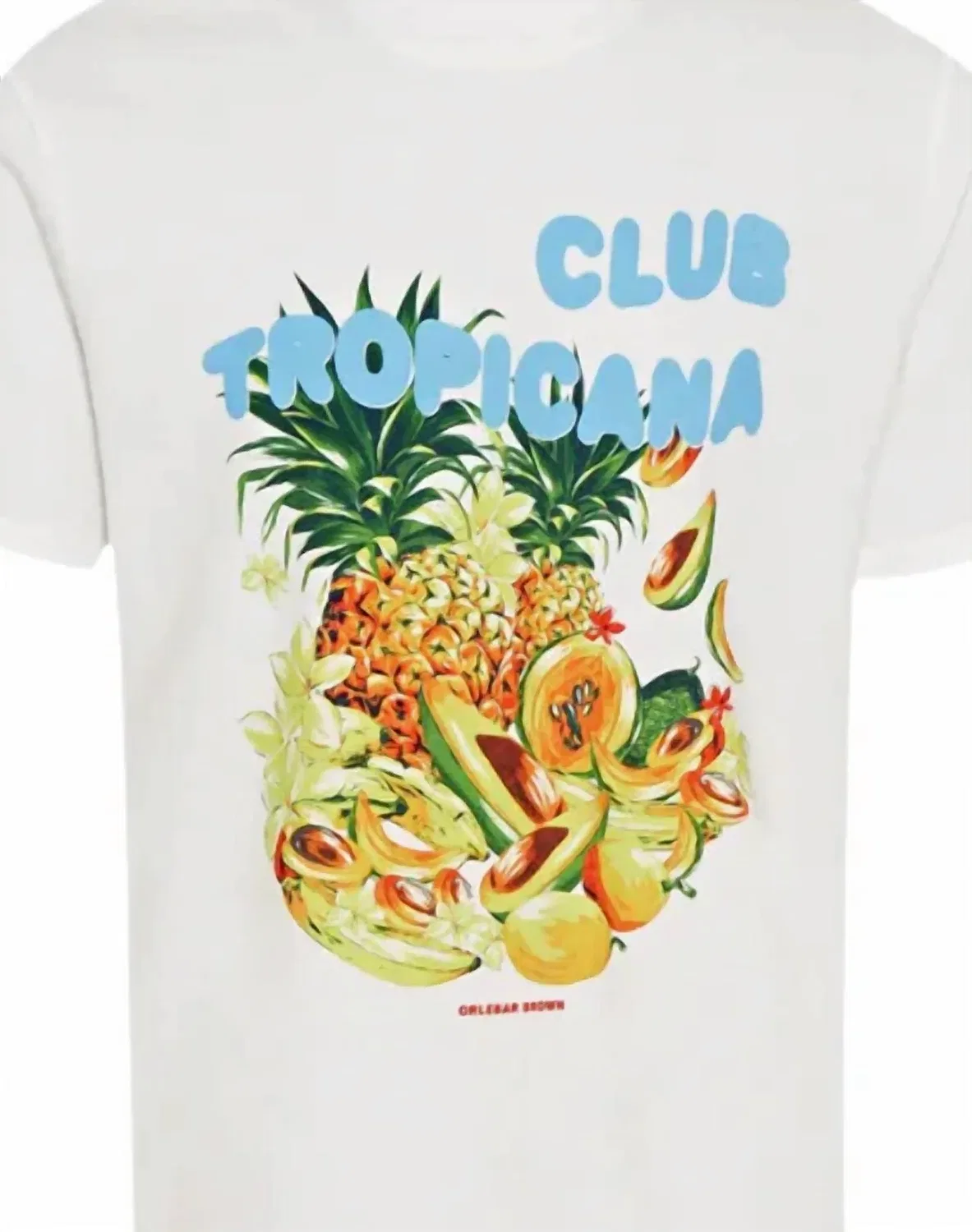 Детская футболка с принтом Jimmy Club Tropicana Orlebar Brown, Cloud — фото 2