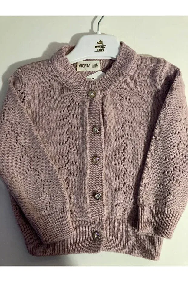 Детский тонкий вязаный кардиган для девочек Butik, Beige — фото 4