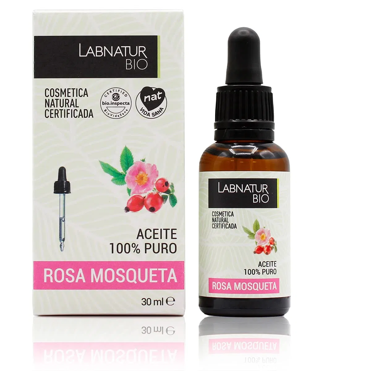 Масло для лица и тела Organic Rosehip Oil, LABNATUR, 30 мл