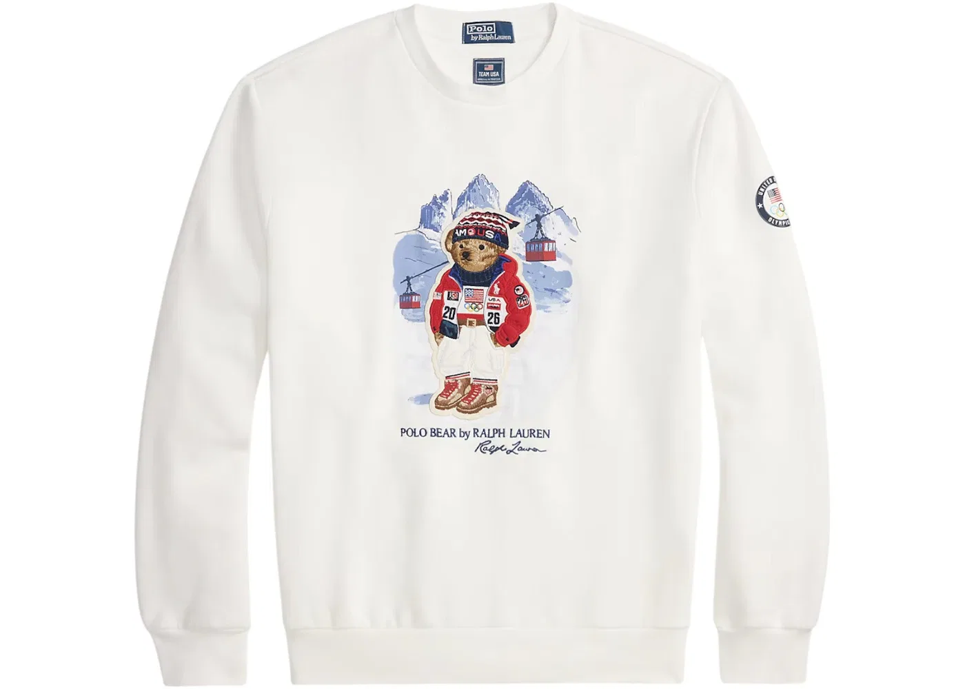 Унисекс свитшот с принтом Polo Bear Polo Ralph Lauren, White