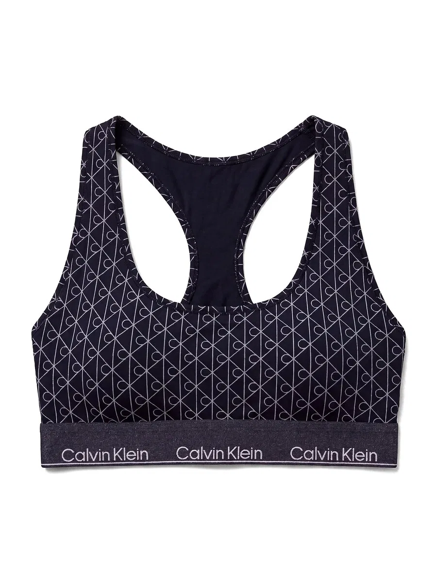 Бюстгальтер без косточек Calvin Klein синего цвета