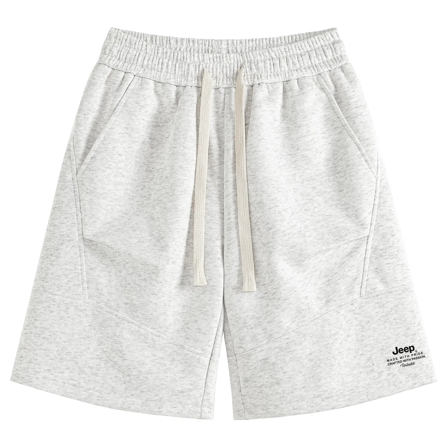 Детские шорты прямого кроя Jeep, White Heather Gray