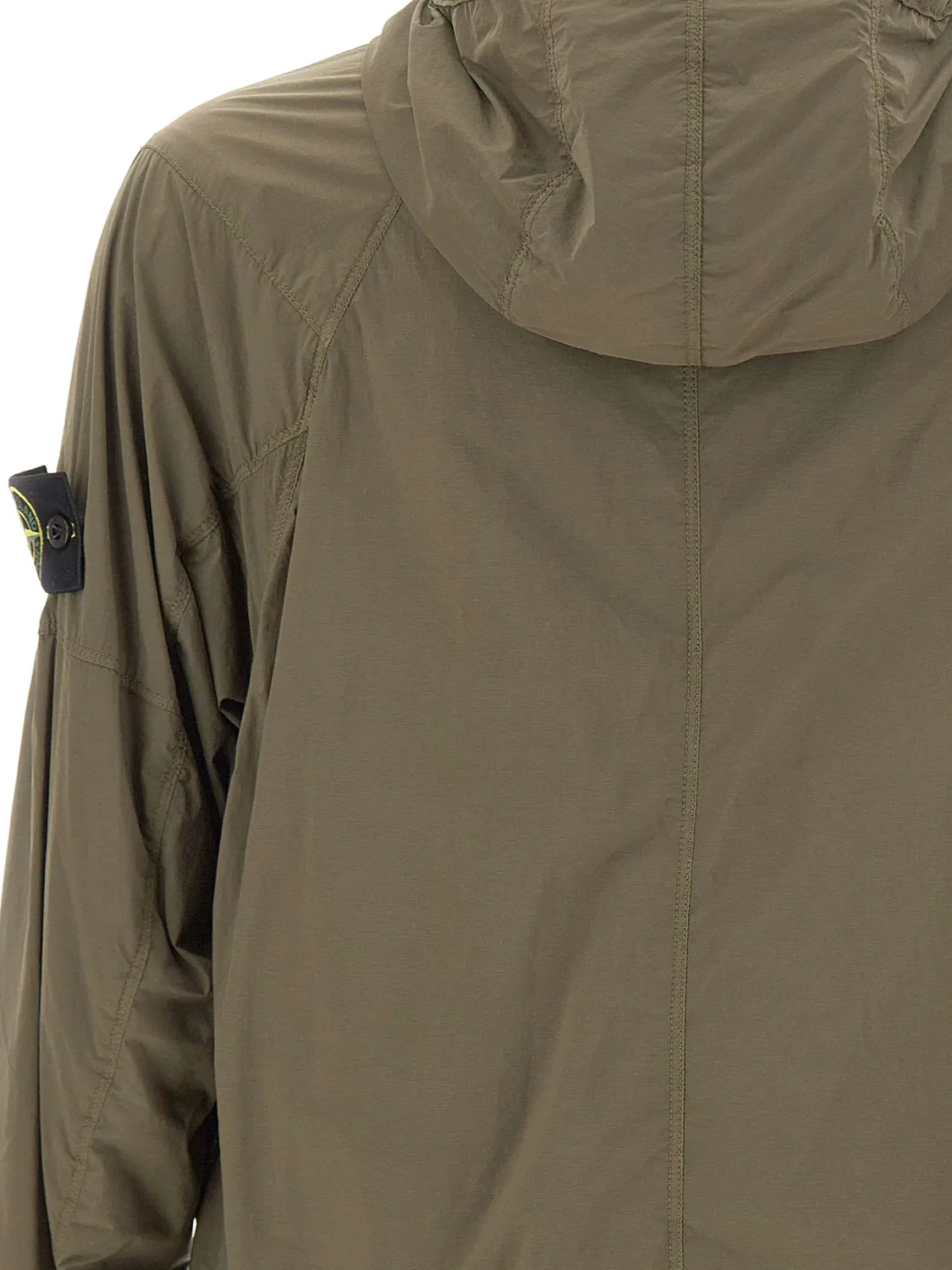 Ультралегкая нейлоновая куртка с капюшоном Stone Island, зеленый — фото 2