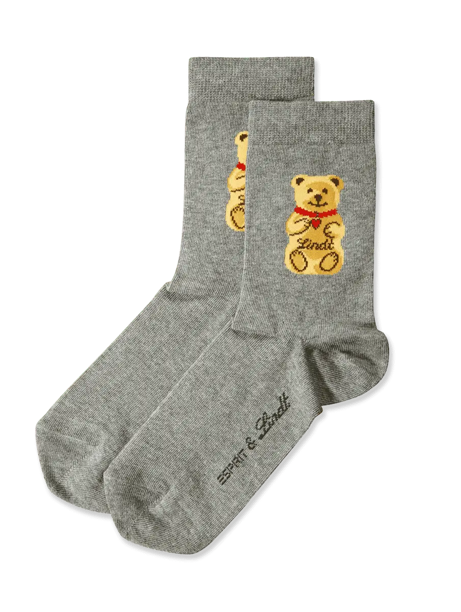 

Комплект носков Lindt Teddy, 2 предмета, размер 27 - 30, серый