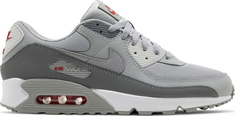 

Кроссовки Nike Air Max 90 'Light Smoke Grey Red', серый