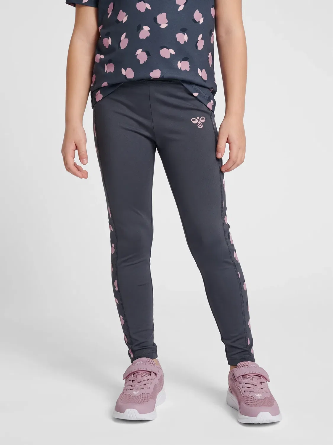 Hmljr aop спортивные леггинсы - леггинсы Hummel, Ombre Blue — фото 2