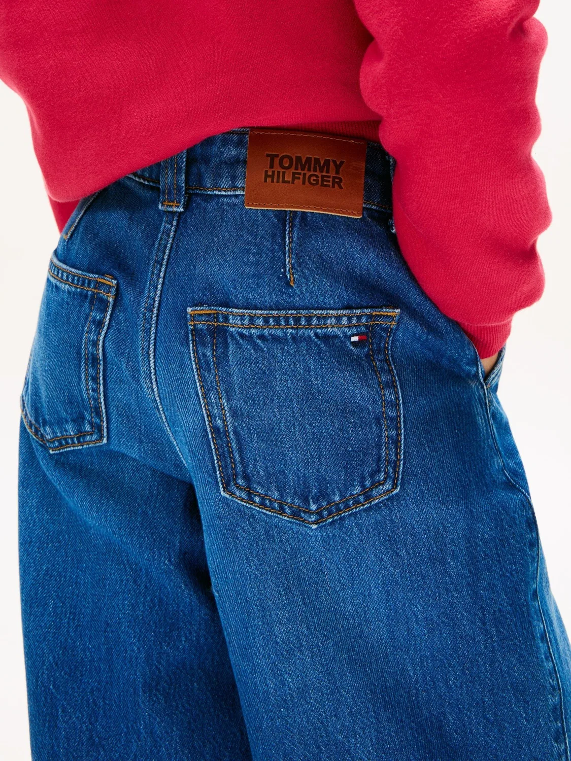 Джинсы с высокой посадкой Mabel Tommy Hilfiger, синие — фото 4