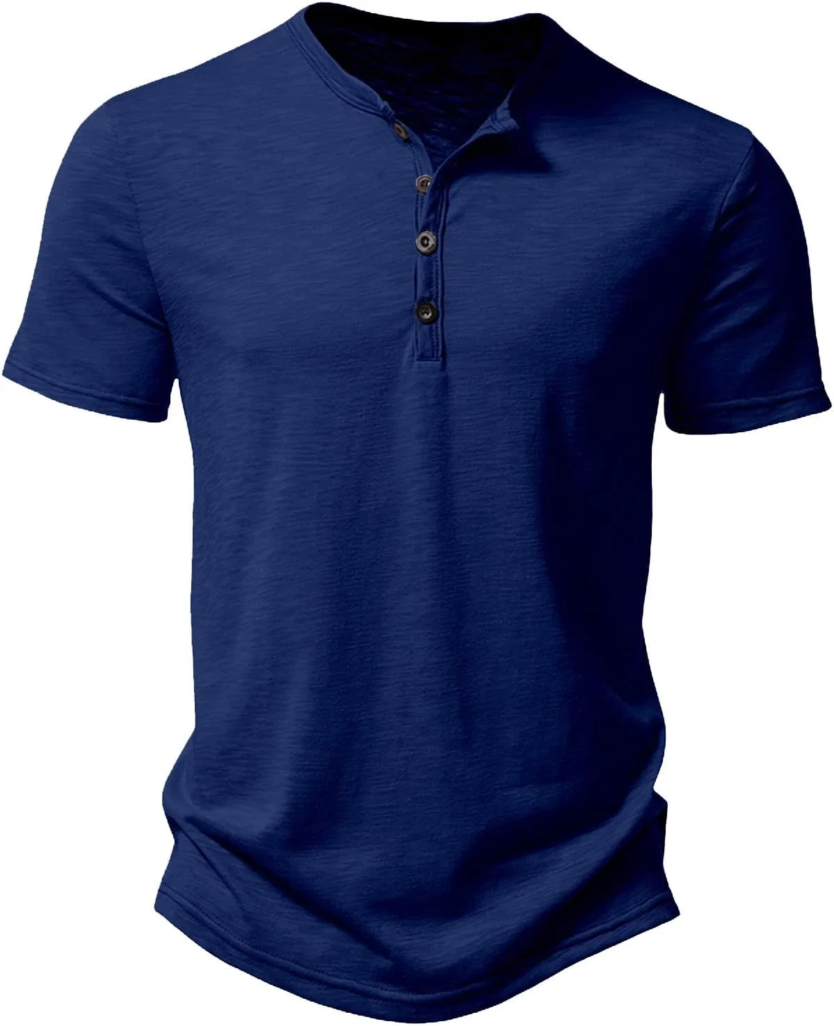 Мужская повседневная футболка с круглым вырезом Generic, Dark Blue