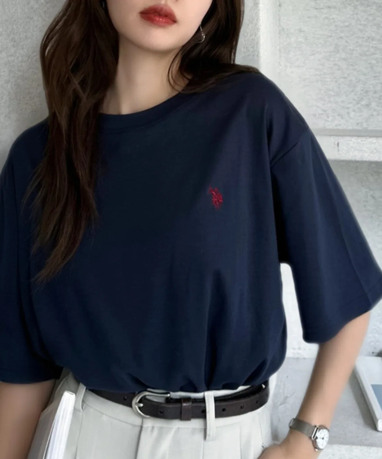 Мужская футболка с длинным рукавомU.S. POLO ASSN., Charcoal — фото 3