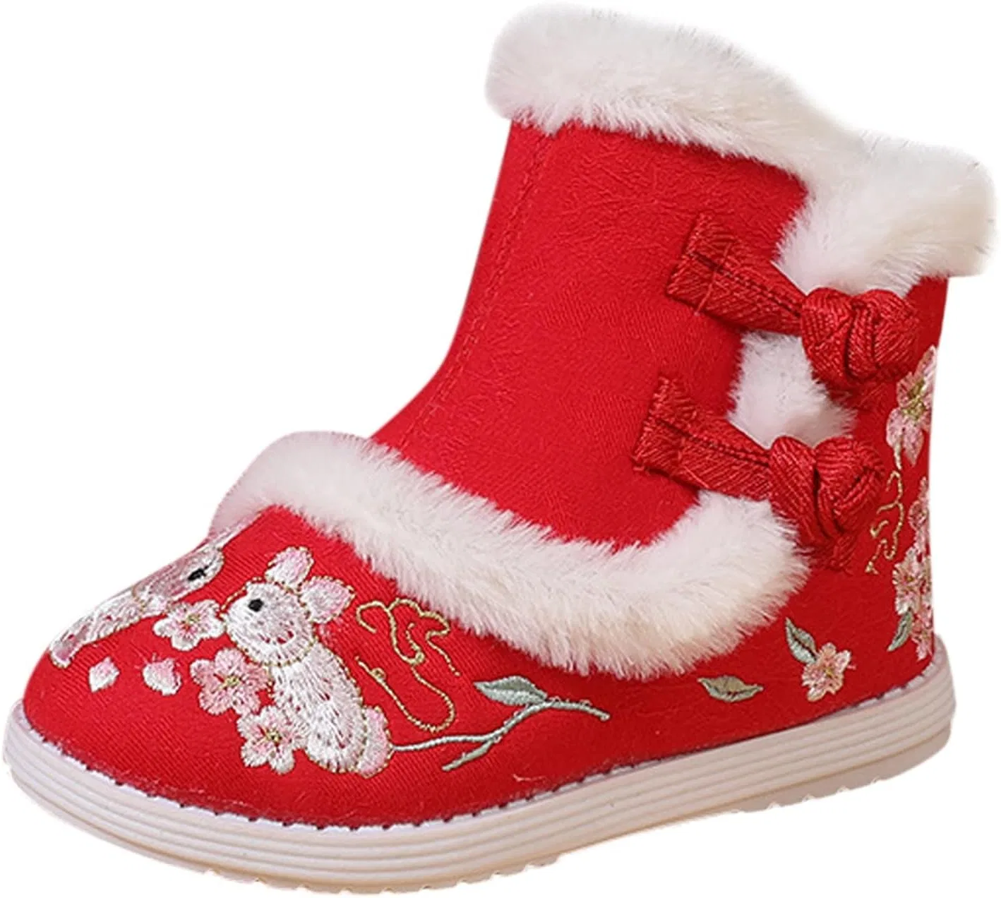 Детские ботинки для мальчиков с вышивкой Hanfu Shoes, Red