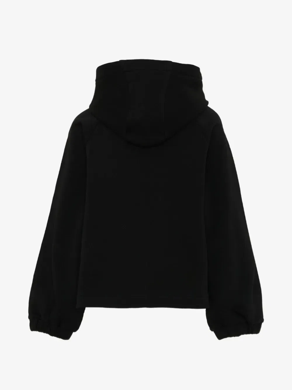 Худи с нашивкой-логотипом, украшенным цветами Moncler Enfant, черный — фото 2
