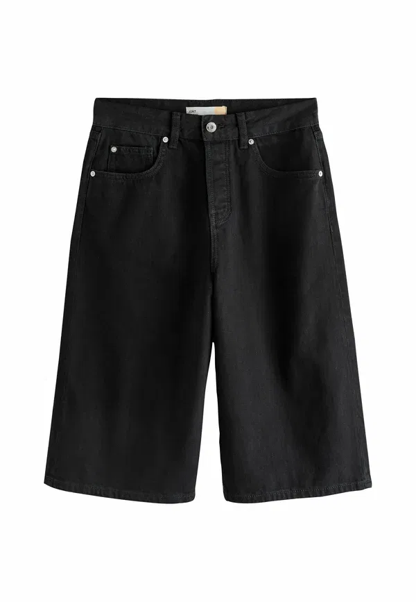 Шорты джинсовые Wide leg jorts Next, черный