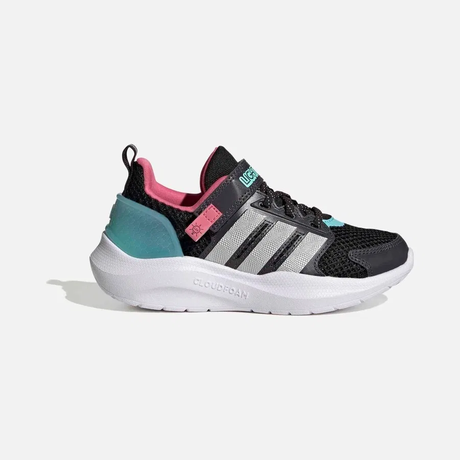 Детские спортивные кроссовки с моделью Lightorama Rnr El C, adidas, Черно-синий