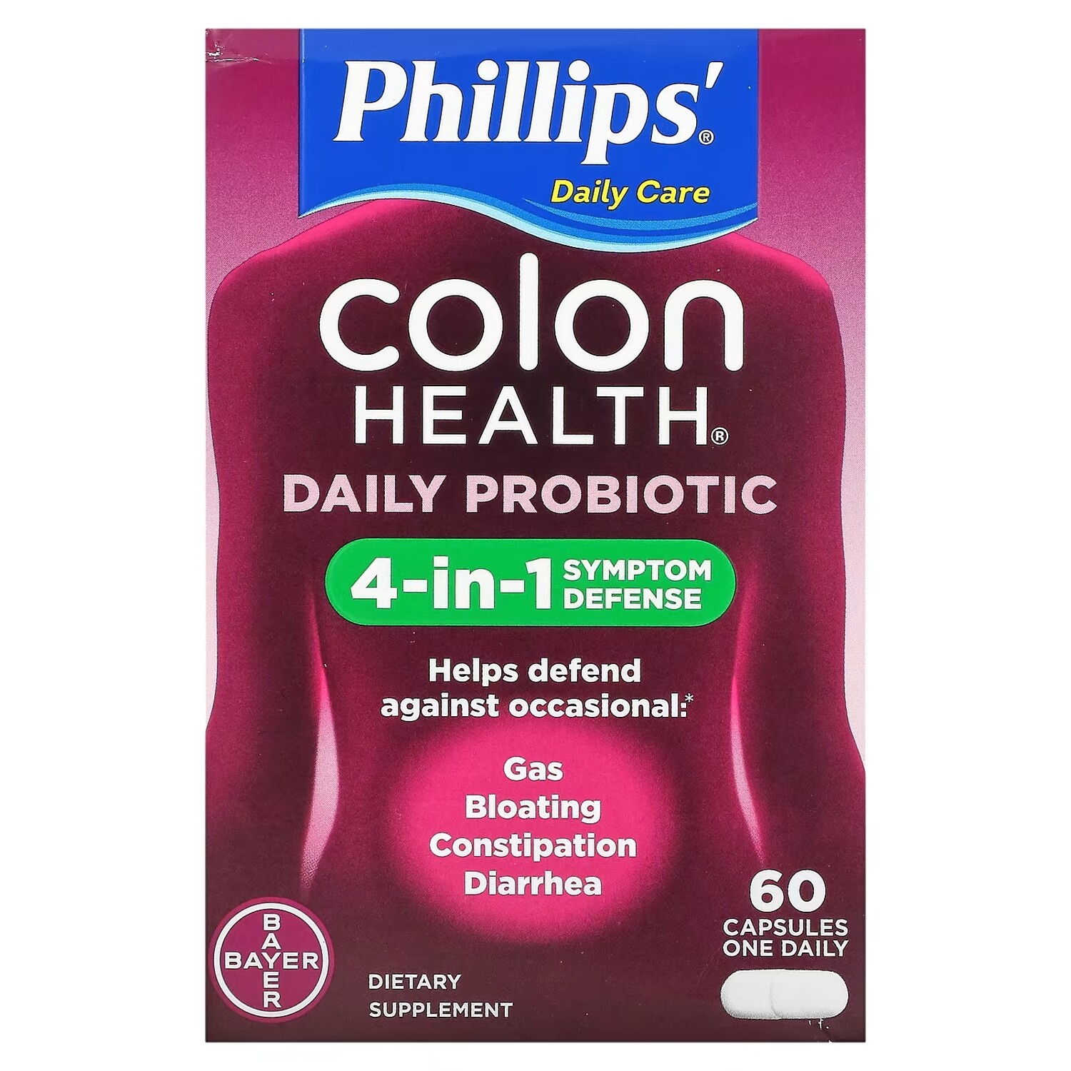 

Ежедневный Пробиотик Phillip's Colon Health, 60 капсул