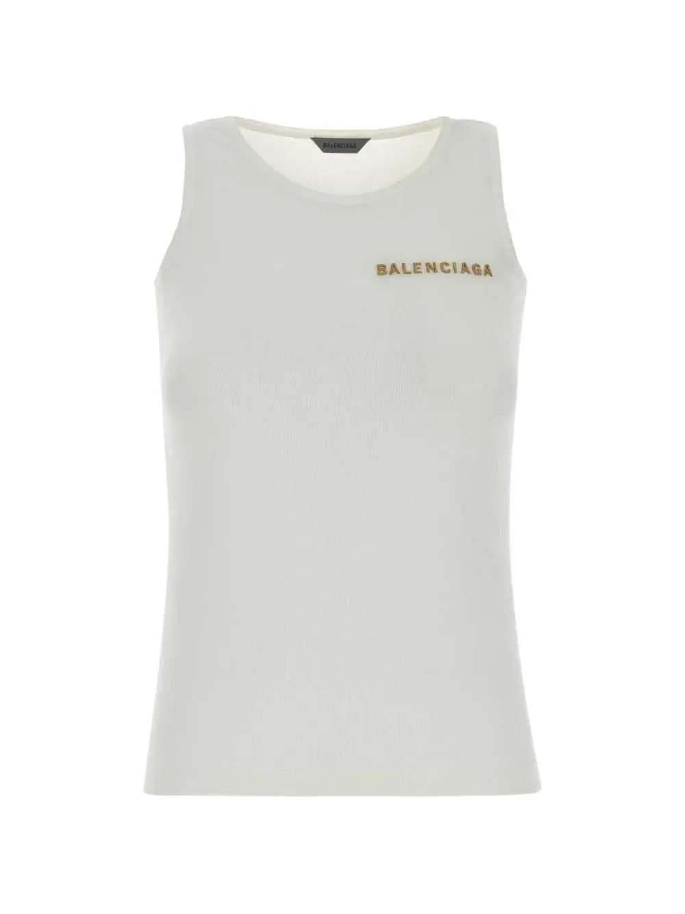 Майка с вышитым логотипом Balenciaga, белый
