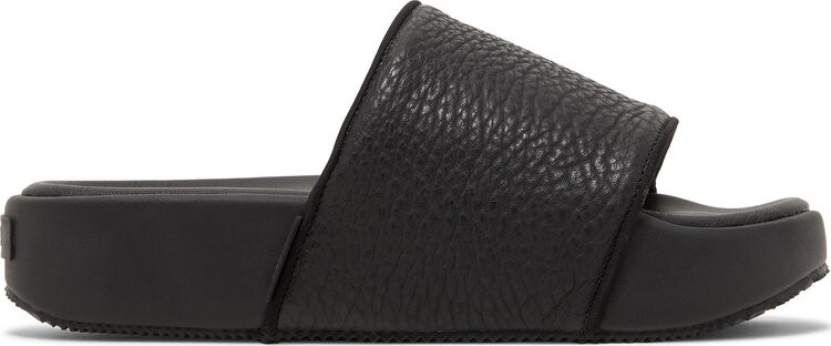 

Сандалии кожаные Adidas Y-3 Slide, черный
