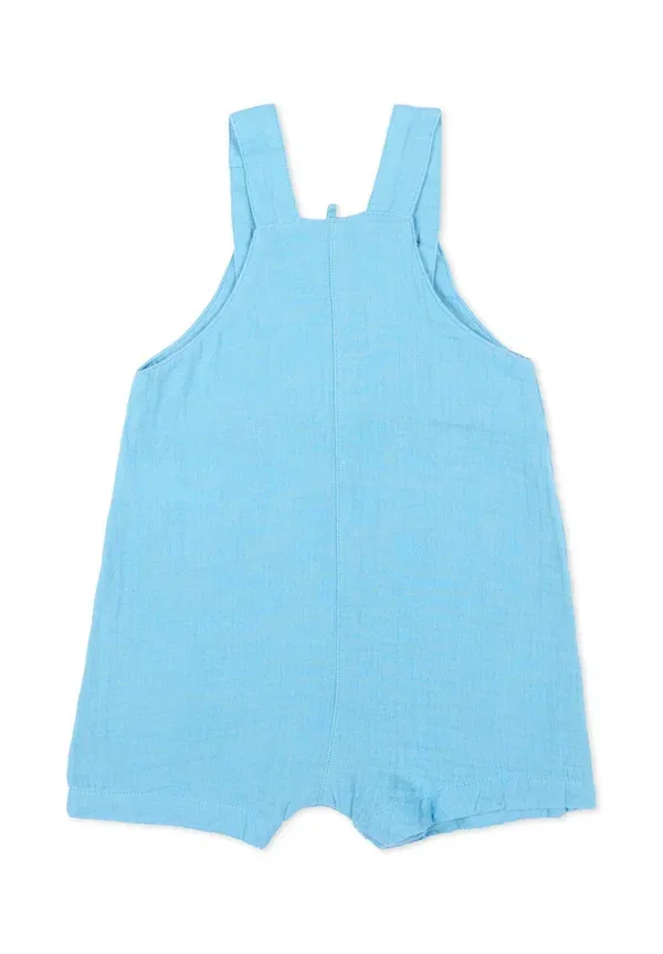 Комбинезон хлопковый Salopette Petit Bateau, light blue, светло-голубой — фото 2