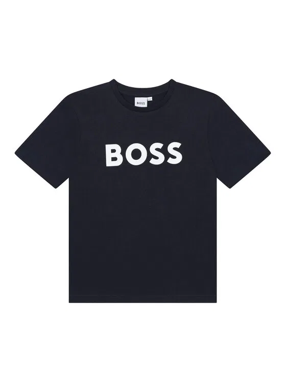 Футболка regular fit Boss, темно-синий — фото 2