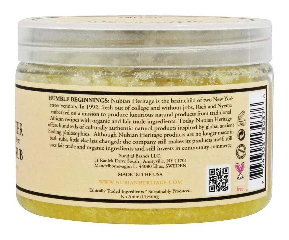 Скраб для тела и рук Raw Shea Butter, Nubian Heritage, 340 г, 12 fl oz — фото 4