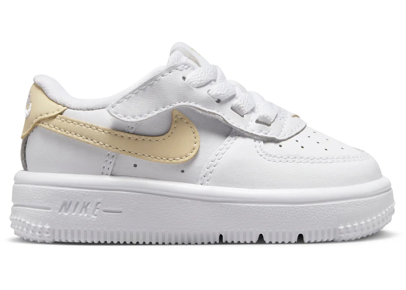 Детские кроссовки Lifestyle Nike Force 1 Low EasyOn, White/White/Light Khaki