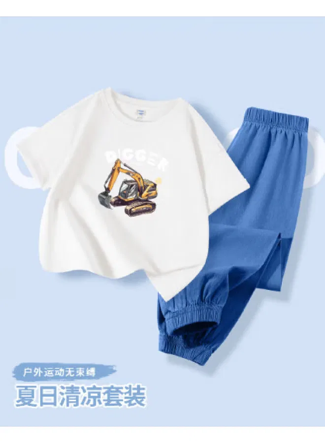 Jeanswest Комплект спортивный летний для мальчиков, белый