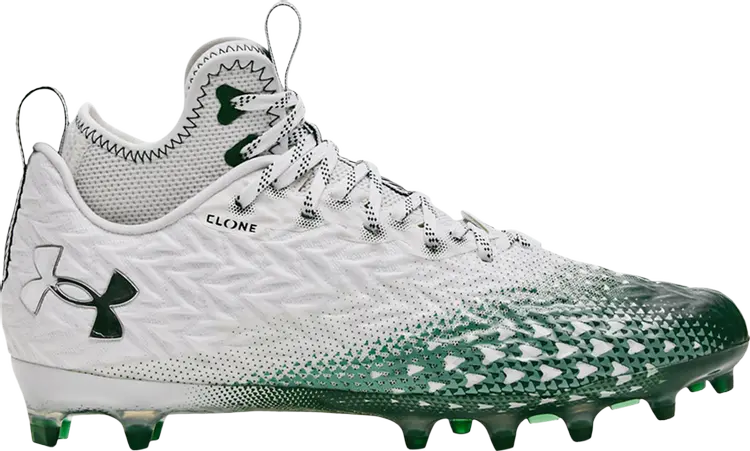 

Бутсы Under Armour Spotlight Clone 3.0 MC White Forest Green, белый
