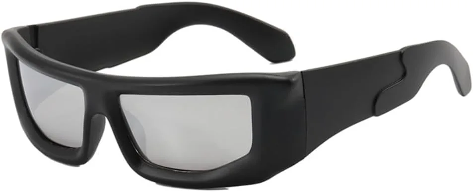 

Солнцезащитные очки в стиле панк для женщин и мужчин, ретро-очки, винтажные очки в стиле стимпанк, спортивные очки, защита от ультрафиолета UV400 VFDHN, 4