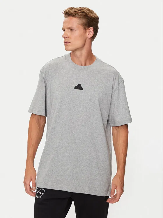 Футболка loose fit Brand Love Adidas, серый