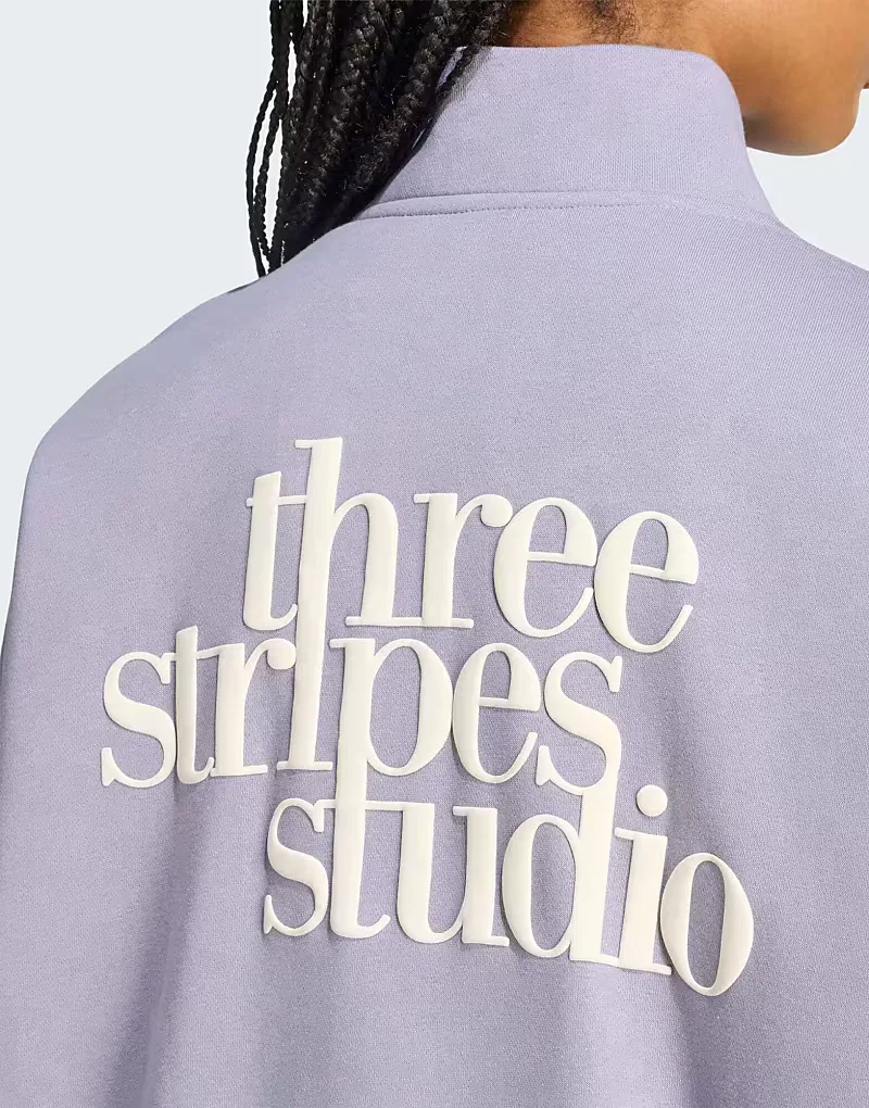 Спортивная куртка Adidas Performance 3-Stripe Studio, серый — фото 4