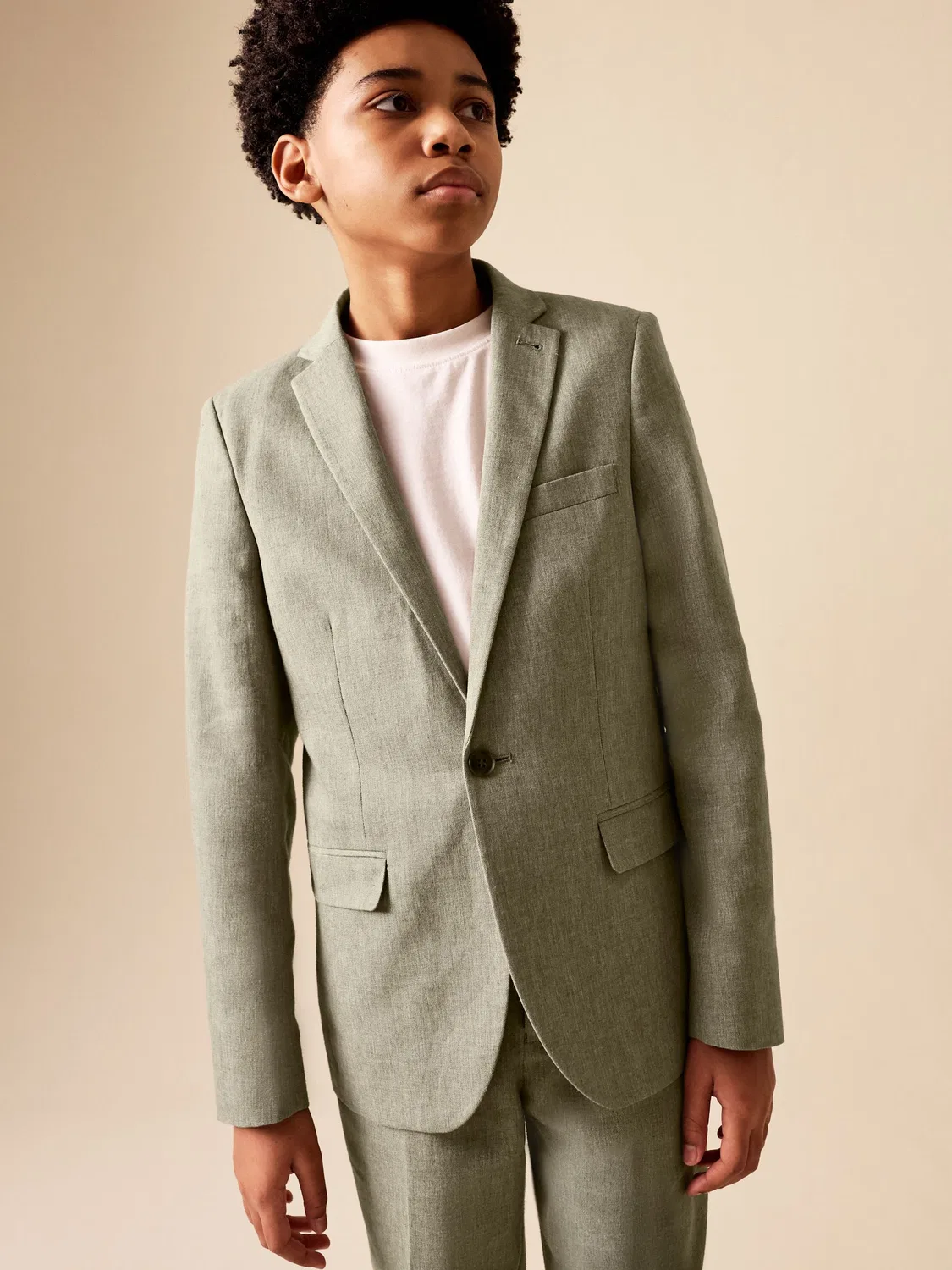 Пиджак из льняной смеси, Khaki Green Next